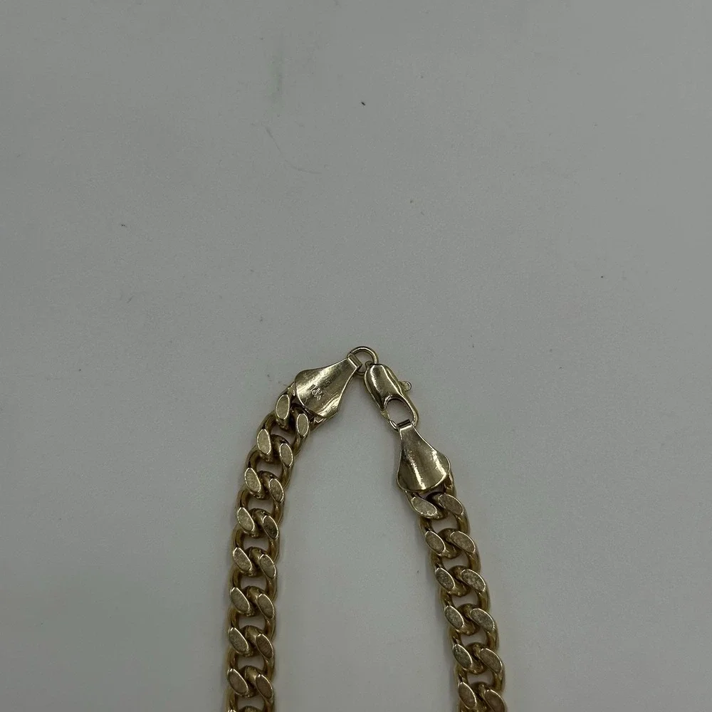 Men's Miami Cuban Link Bracelet & Chain Set 14K Gold Plated Stainless Steel 29